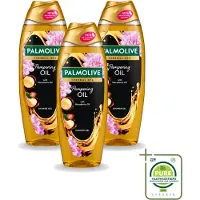 Palmolive 3 x – Douchegel – Thermal Pampering Oil – 650 ml - Grootverpakking - Vaatwasstrips - Douchegel - Huidverzorging - Warme Douchegel - Voedende Douchegel - Aromatische Douchegel