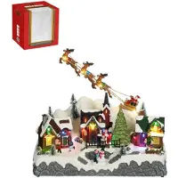 Luville Village scenery battery operated l34xb18xh27,5 cm