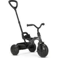 Deryan Drifter Driewieler met Duwstang - 4 in 1 Peuterfiets - Zwart