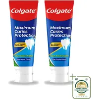 Colgate 2 x - Carries Protection - Met Calcium - Tandpasta - 75ml - Wasstrips - Gaatjes - Tandbederf - Tanden Beschermen - Tandpasta - Fluoride