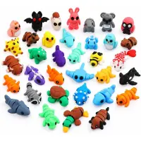 Famanu – 35 stuks mini 3D-geprinte dierenbeeldjes, flexibel gelede fidgetspeelgoed, schattige bureaudecoratie, feestartikelen, goodiebag vullers, geschenken voor kinderen, studenten, carnavalsprijzen