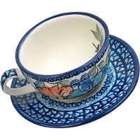 A3 Baby & Kids Bolesławiec Kop en Schotel - Origineel Artistiek Handgeschilderd Design