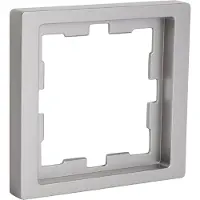 Merten D-Life afdekraam - inbouw - 1-voudig - RVS kleur