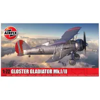 Airfix Modelbouwpakket Vliegtuigen - 02052B Gloster Gladiator Mk.I/II - Propeller Vliegtuig Plastic - 1:72 - Modelbouw
