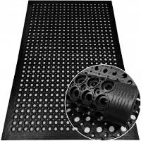 Oxide Merkloze Rubberen Buitenmat 90x150 cm met Anti-slip en Oprit