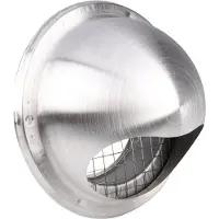 Starx Buitenrooster | | Ø 150 mm (Bol, Gaas, RVS, Zilver)