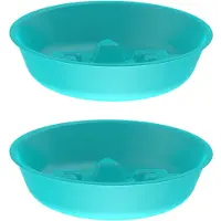 Famanu – Langzame Voerbakjes voor Kat, Anti-schrokken Pet Bowls, Interactieve Kat Voederkommen, Vertragen Huisdieren Eten, Compatibel met Automatische Feeder (2 Packs)