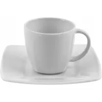 Lubiana Porseleinen Kop in Schotel 90ml - Elegant in Duurzaam