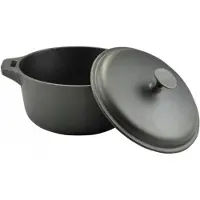 Perfect Home Gietijzeren Stoofpan met Deksel - 5,2L