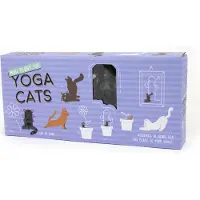 Gift Republic Mini Plant Pot Markers Yoga Katten Nieuwigheid Tuin Ornament