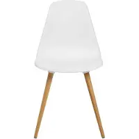 Topstar T 2020 kuipstoel, 4-poot, desinfectiebestendig, zonder armleuningen, wit/beuken