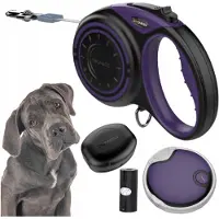 DOGNESS Automatische Hondenriem 5m XL - Incl. LED & Poepzakjeshouder