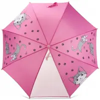 Blue Collection Kinderparaplu MIAU - Roze met Kattenprint