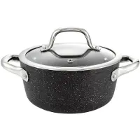 Tescoma President Stone Pan met Deksel - 1.8L - Ø 18cm - Zwart