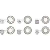 Easy life Luxe Porseleinen Koffiekopjes Set (6 stuks) - Italiaans Design
