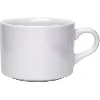 Lubiana Ameryka Kop en Schotel 230ml Wit Porselein