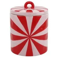 Housevitamin Voorraadpot - Swirl - Rood/Roze - 11X11X14,5Cm