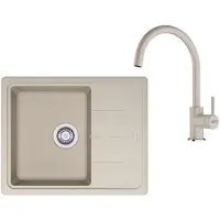 Franke - Keukenset G278SA, fragraniet spoelbak BFG 611-62 en keukenkraan FC 6018.082, sahara 114.0700.803