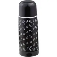 Dajar Ambition Thermos 0.35L Zwart met Bladeren - Roestvrij Staal