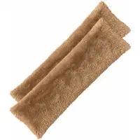 vidaXL Kussen 2 st HEERLEN Taupe 40 x 145 cm PV Fleece