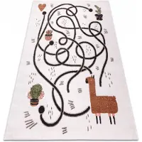 Rugsx Tapijt FUN Game voor kinderen, spel, lama room 80x150 cm