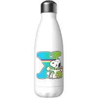 Snoopy Roestvrij Staal Gepersonaliseerde Fles Met Letter X 550ml
