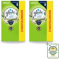 Glade 2 x - Touch & Fresh Navulling - Lelietje-van-dalen - 2 × 10 ml - Wasstrips - Luchtverfrisser - Geur - Fris - Bloemige Geur - Muguet