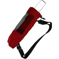 Famanu - Opvouwbare paraplu voor Trekking - Bescherming tegen regen - Lichtgewicht en duurzaam polyester - Rood 1 stuk