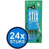 Schesir 24x - Kattensnack - Tonijn - 6x15g
