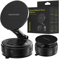Spacecase MagLock autohouder met MagSafe en vacuümzuignap