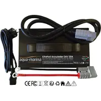 Aqua Marina Aqua-Marina LiFePO4-acculader 24V 20A – 29,2V met SB50 en M8-kabelogen en 8AWG / 10mm2 adapterkabel