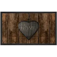 Hanse Home Deurmat Shabby Home - bruin/grijs- wasbaar 30°C 45x75 cm