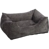 Flamingo kattenbed, rechthoekig, grijs, afmetingen: 65 x 50 x 20 cm