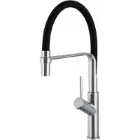 Kernau Bellis KWT 44 Keukenkraan Chroom/Zwart - Flexibele Uitloop
