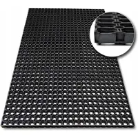 ML Merkloze Instapmat Rubber 60x80 cm - Duurzaam en Weerbestendig