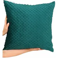 Babymam Decoratieve Kussenhoes HOME 48x48cm - Zacht Minky - Flesgroen