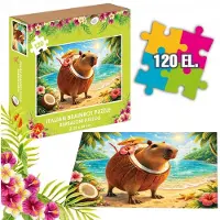 Alexander Brainrot Kapibara in kokos puzzel 120 stukjes