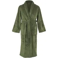Tiseco - Kamerjas PIPPA - Zachte Jacquard Flanel, pluizig, warm - L/XL, groen