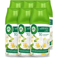 Air Wick 6 x Freshmatic - Luchtverfrisser - Navulling Automatische Spray - Jasmijn en Witte Bloemen - 250ml - Voordeelverpakking - 6 stuks