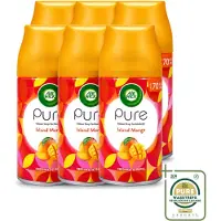 Air Wick 6 x – Luchtverfrisser Navulling – Island Mango – 250 ml - Wasstrips - Luchtverfrisser - Geur - Tropisch - Mango - Fris