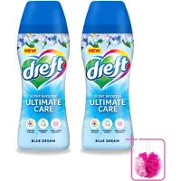 Dreft 2 x - Ultimate Care - Wasverzachter - Geurbooster - Gekleurde Was - Blauwe Droom - 15 Wasbeurten - Bulkverpakking - Wasmiddel - Douchemop - Geurbooster