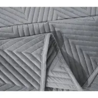 Cotton World Wadding Earth Pluche Sprei 170x210 cm - Grijs