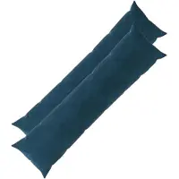 vidaXL Kussen met kussen HEERLEN 2 st Blauw fluweel
