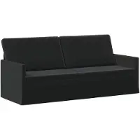 vidaXL - 3-zits - sofa - Zwart - 190 - x - 81 - x - 82 - cm - fluweel
