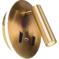 Olucia - ALEC - Wandlamp - Goud - Vorm: Rond