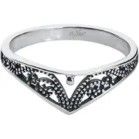 EtNox Elfish Dames Ring - zilverkleurig - 56