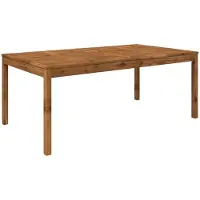 vidaXL Tuin Eettafel Naturel 196 x 100,5 x 75 cm Massief Acacia Hout