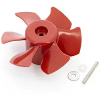 VETUS 6 Blade Prop Bow4012 Set 136 Mm Transparant,Rood