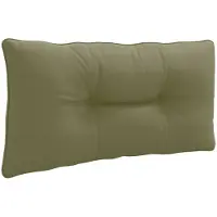vidaXL Rugkussen PUTTEN 100% Polyester Olijfgroen 70 x 40 x 10 cm