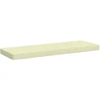 vidaXL 1-delig Bankkussen VUGHT 100% Polyester Crèmekleurig
